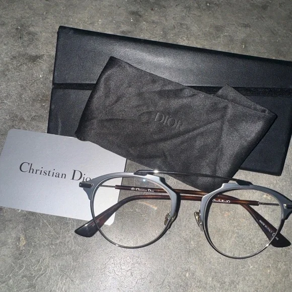 DIOR Eyeglasses SoReal O Palladium Clear Eyewear Glasses Ladies Men\'s EUC Amazon.com: Dior Prism Sunglasses ReflectedP S60RL Palladium  main image 4